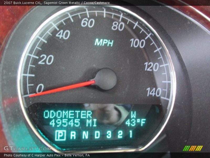 Sagemist Green Metallic / Cocoa/Cashmere 2007 Buick Lucerne CXL