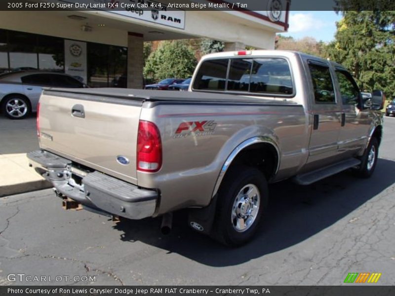 Arizona Beige Metallic / Tan 2005 Ford F250 Super Duty Lariat FX4 Crew Cab 4x4