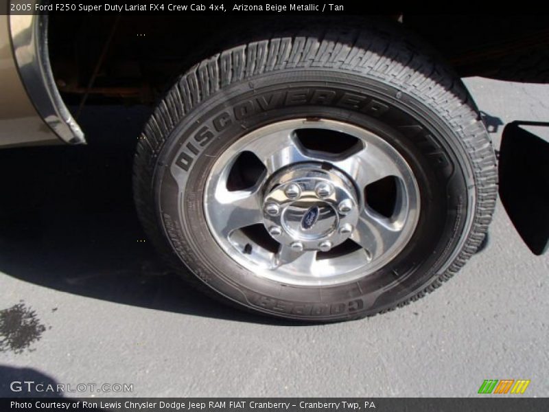 Arizona Beige Metallic / Tan 2005 Ford F250 Super Duty Lariat FX4 Crew Cab 4x4