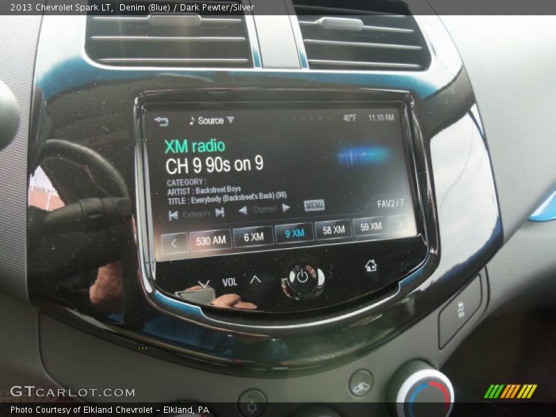 Denim (Blue) / Dark Pewter/Silver 2013 Chevrolet Spark LT