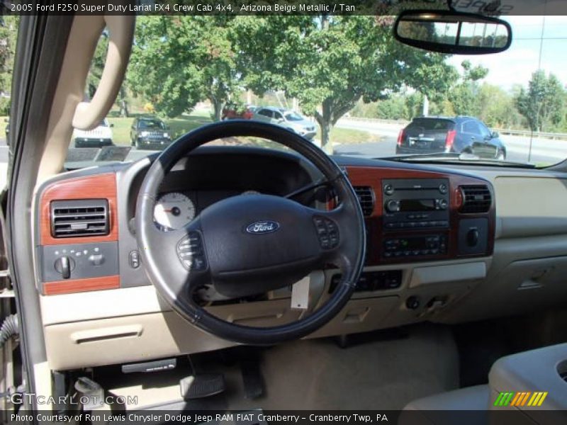 Arizona Beige Metallic / Tan 2005 Ford F250 Super Duty Lariat FX4 Crew Cab 4x4