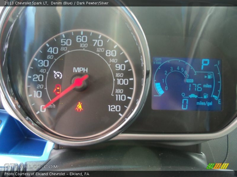 Denim (Blue) / Dark Pewter/Silver 2013 Chevrolet Spark LT