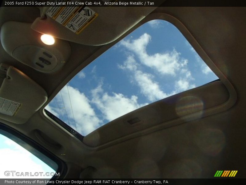 Arizona Beige Metallic / Tan 2005 Ford F250 Super Duty Lariat FX4 Crew Cab 4x4