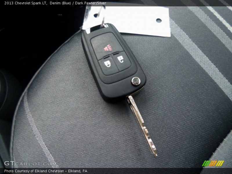 Denim (Blue) / Dark Pewter/Silver 2013 Chevrolet Spark LT