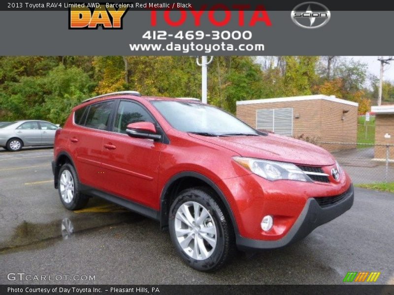 Barcelona Red Metallic / Black 2013 Toyota RAV4 Limited AWD