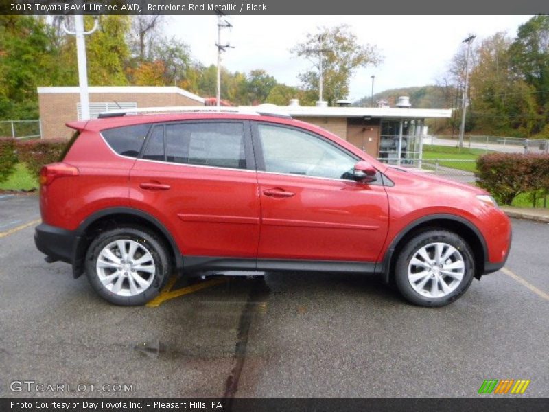Barcelona Red Metallic / Black 2013 Toyota RAV4 Limited AWD