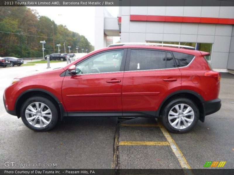 Barcelona Red Metallic / Black 2013 Toyota RAV4 Limited AWD