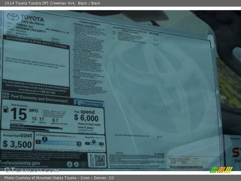 Black / Black 2014 Toyota Tundra SR5 Crewmax 4x4
