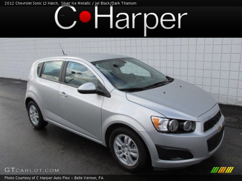 Silver Ice Metallic / Jet Black/Dark Titanium 2012 Chevrolet Sonic LS Hatch
