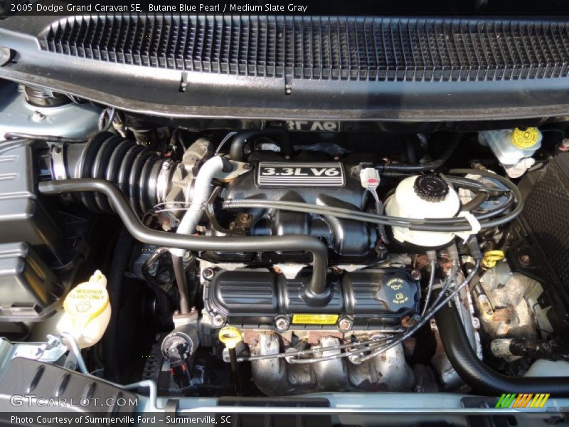 Butane Blue Pearl / Medium Slate Gray 2005 Dodge Grand Caravan SE