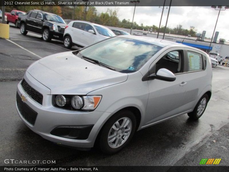 Silver Ice Metallic / Jet Black/Dark Titanium 2012 Chevrolet Sonic LS Hatch