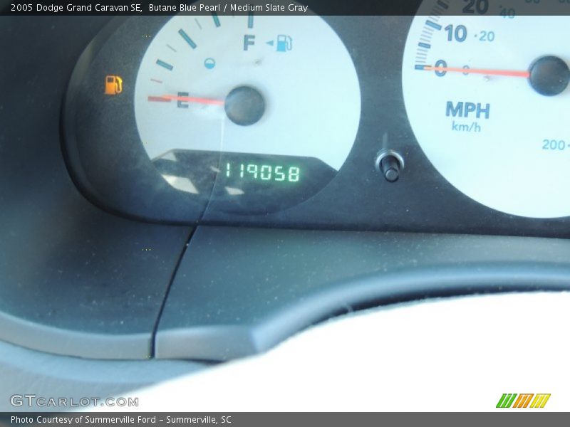 Butane Blue Pearl / Medium Slate Gray 2005 Dodge Grand Caravan SE