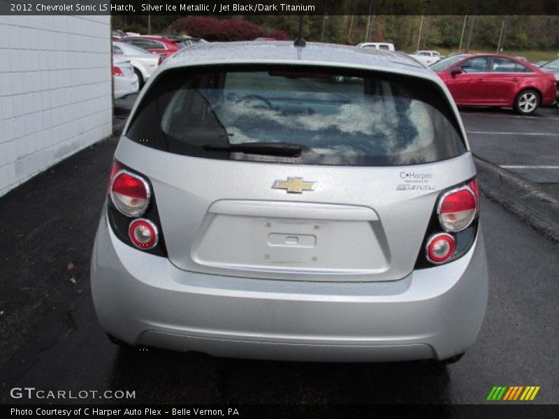 Silver Ice Metallic / Jet Black/Dark Titanium 2012 Chevrolet Sonic LS Hatch
