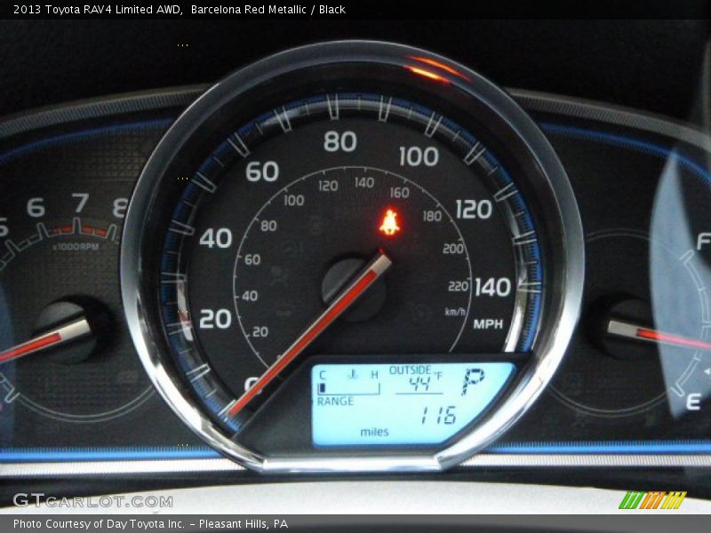 Barcelona Red Metallic / Black 2013 Toyota RAV4 Limited AWD