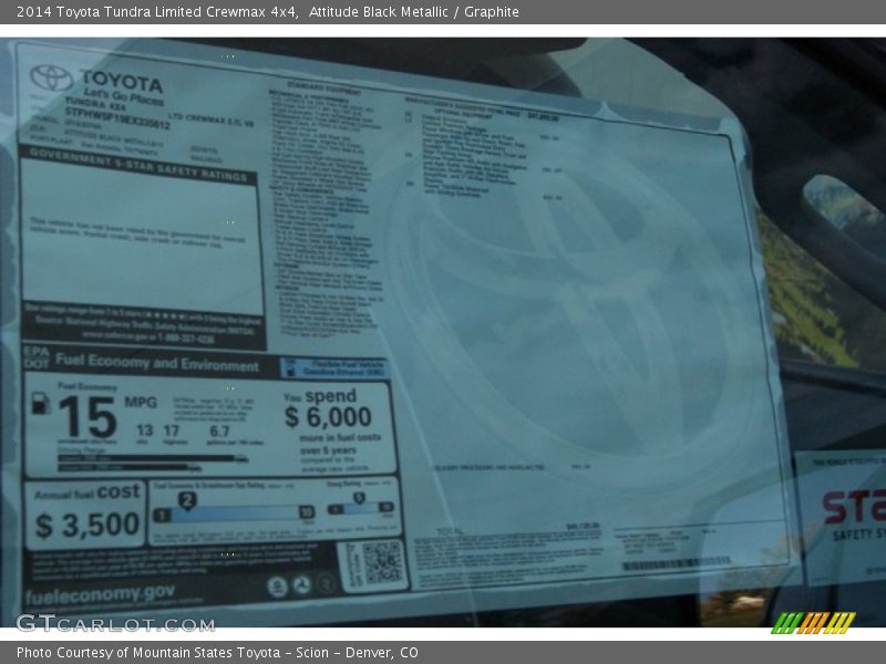 Attitude Black Metallic / Graphite 2014 Toyota Tundra Limited Crewmax 4x4