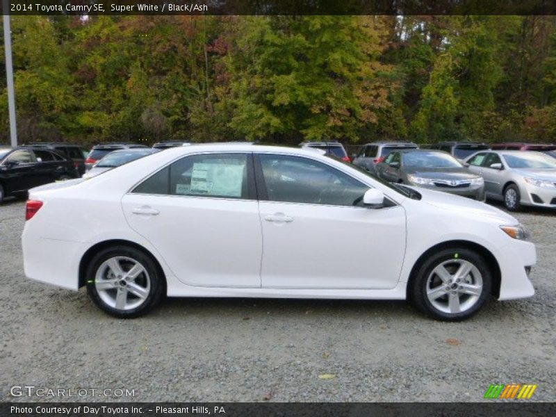 Super White / Black/Ash 2014 Toyota Camry SE