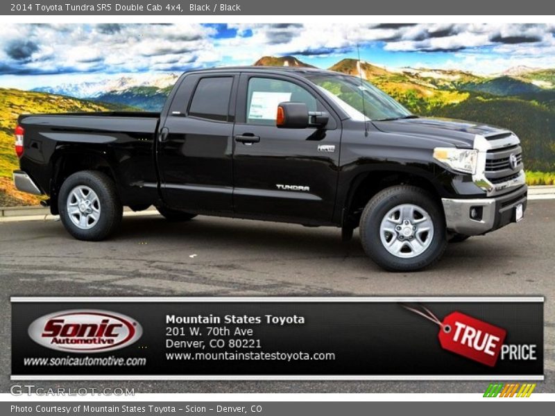 Black / Black 2014 Toyota Tundra SR5 Double Cab 4x4
