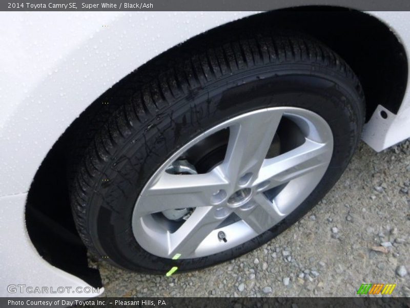 Super White / Black/Ash 2014 Toyota Camry SE