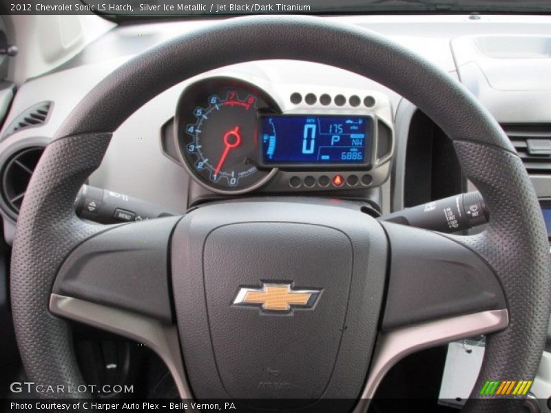 Silver Ice Metallic / Jet Black/Dark Titanium 2012 Chevrolet Sonic LS Hatch