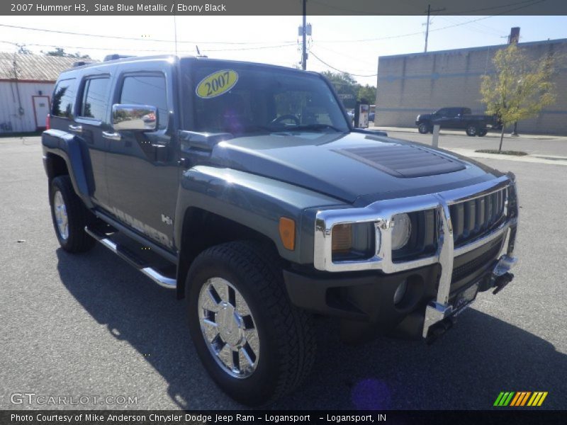 Slate Blue Metallic / Ebony Black 2007 Hummer H3