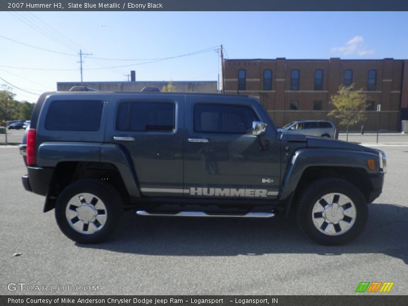 Slate Blue Metallic / Ebony Black 2007 Hummer H3