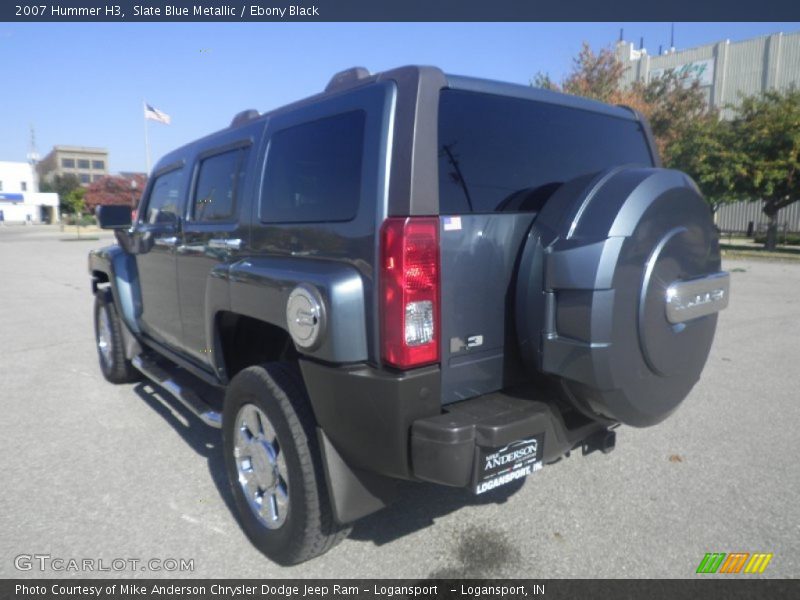 Slate Blue Metallic / Ebony Black 2007 Hummer H3