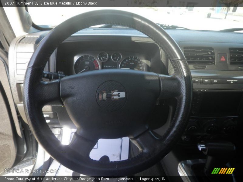 Slate Blue Metallic / Ebony Black 2007 Hummer H3