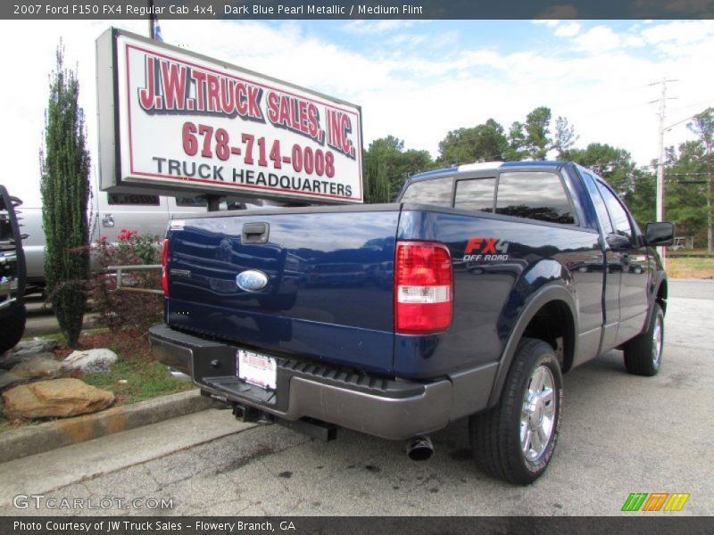 Dark Blue Pearl Metallic / Medium Flint 2007 Ford F150 FX4 Regular Cab 4x4