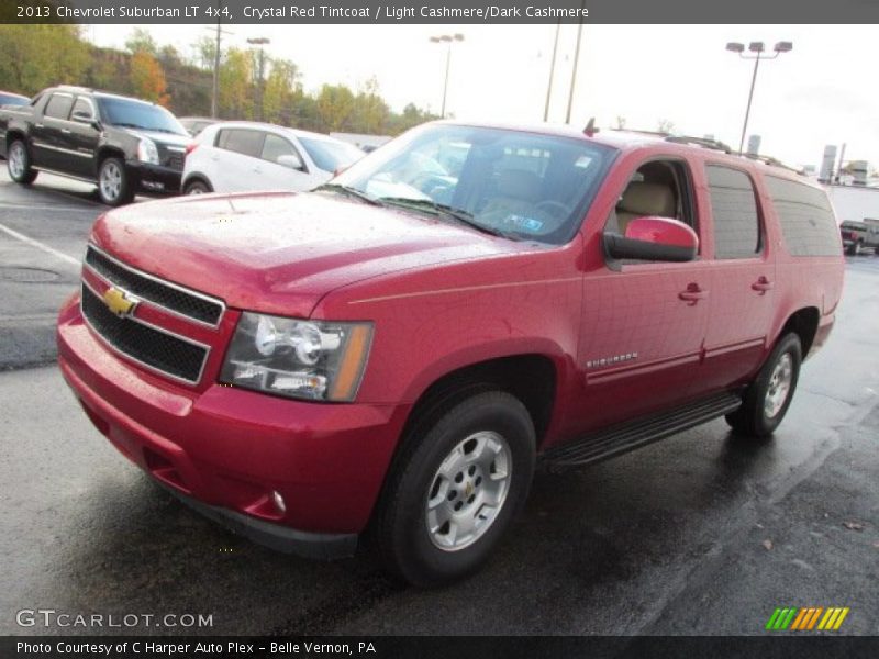 Crystal Red Tintcoat / Light Cashmere/Dark Cashmere 2013 Chevrolet Suburban LT 4x4