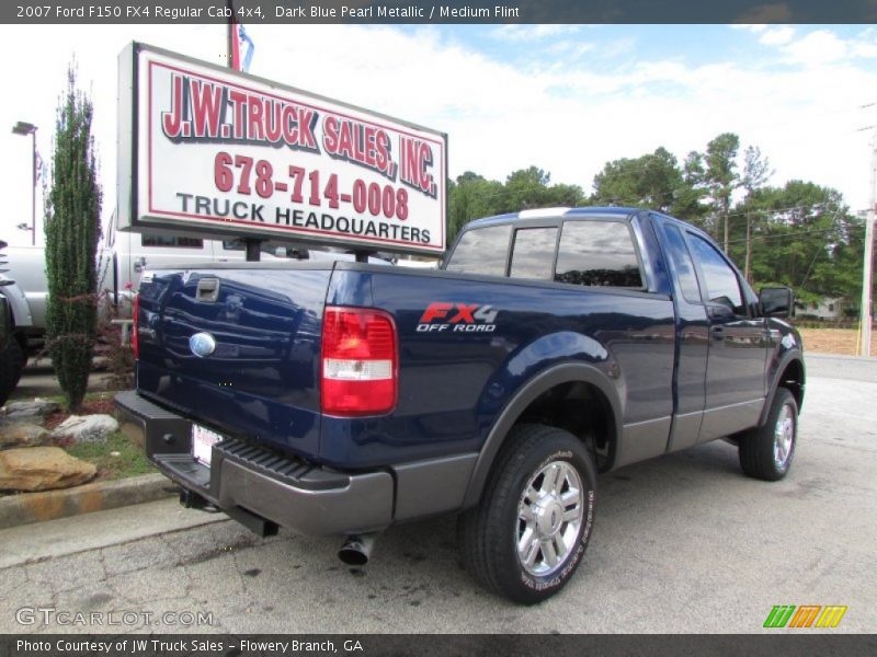 Dark Blue Pearl Metallic / Medium Flint 2007 Ford F150 FX4 Regular Cab 4x4