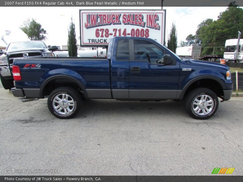 Dark Blue Pearl Metallic / Medium Flint 2007 Ford F150 FX4 Regular Cab 4x4