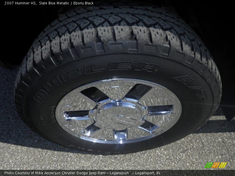 Slate Blue Metallic / Ebony Black 2007 Hummer H3
