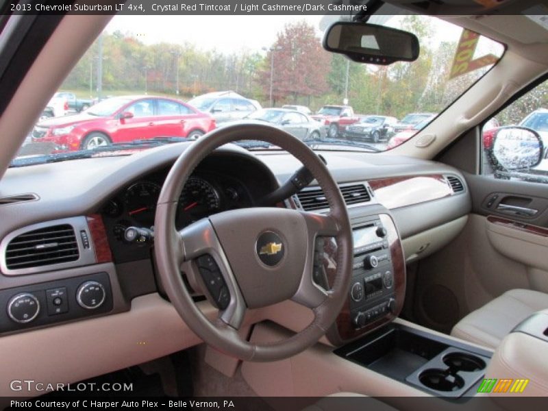 Crystal Red Tintcoat / Light Cashmere/Dark Cashmere 2013 Chevrolet Suburban LT 4x4