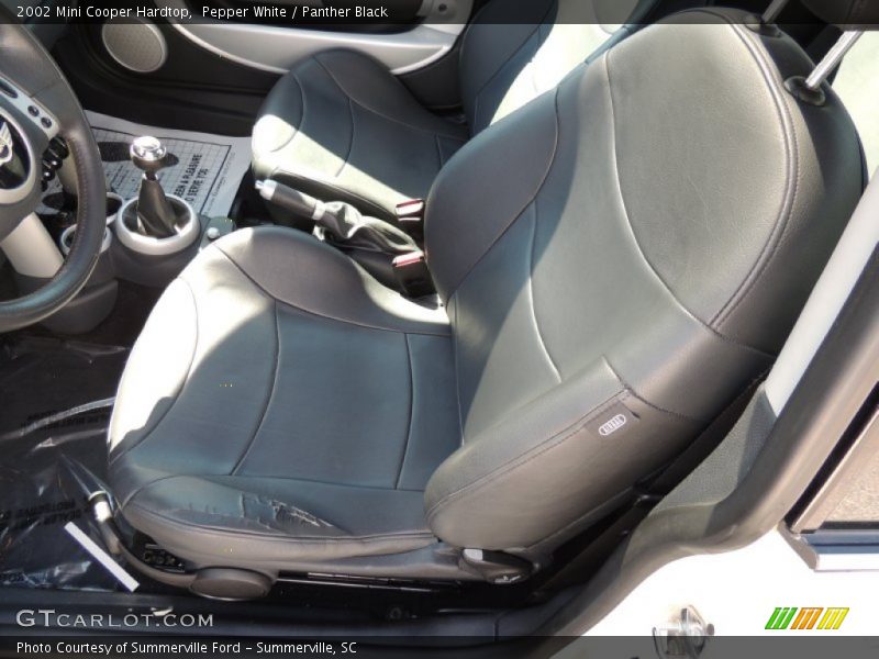 Pepper White / Panther Black 2002 Mini Cooper Hardtop