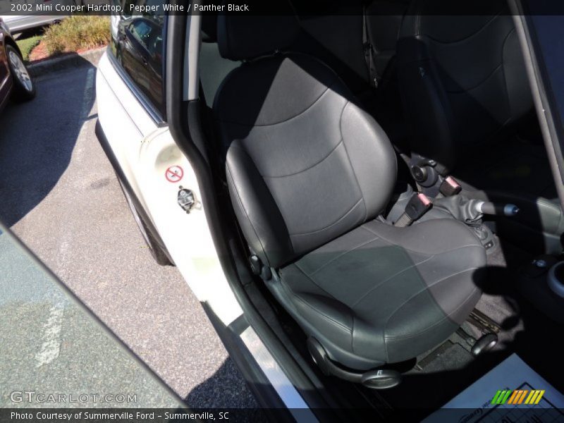 Pepper White / Panther Black 2002 Mini Cooper Hardtop