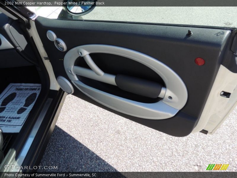 Pepper White / Panther Black 2002 Mini Cooper Hardtop