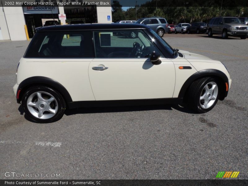 Pepper White / Panther Black 2002 Mini Cooper Hardtop