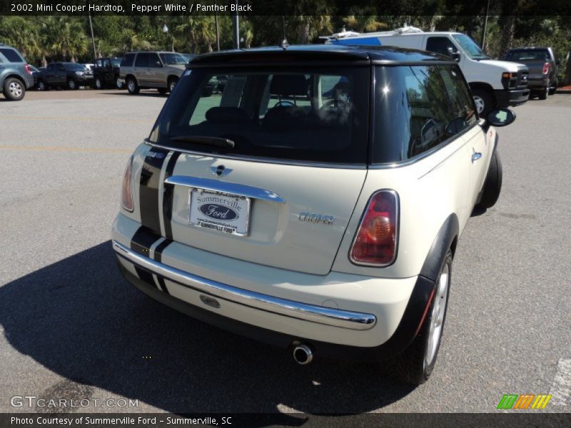 Pepper White / Panther Black 2002 Mini Cooper Hardtop