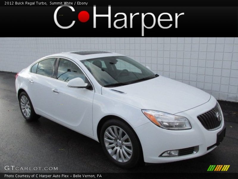 Summit White / Ebony 2012 Buick Regal Turbo