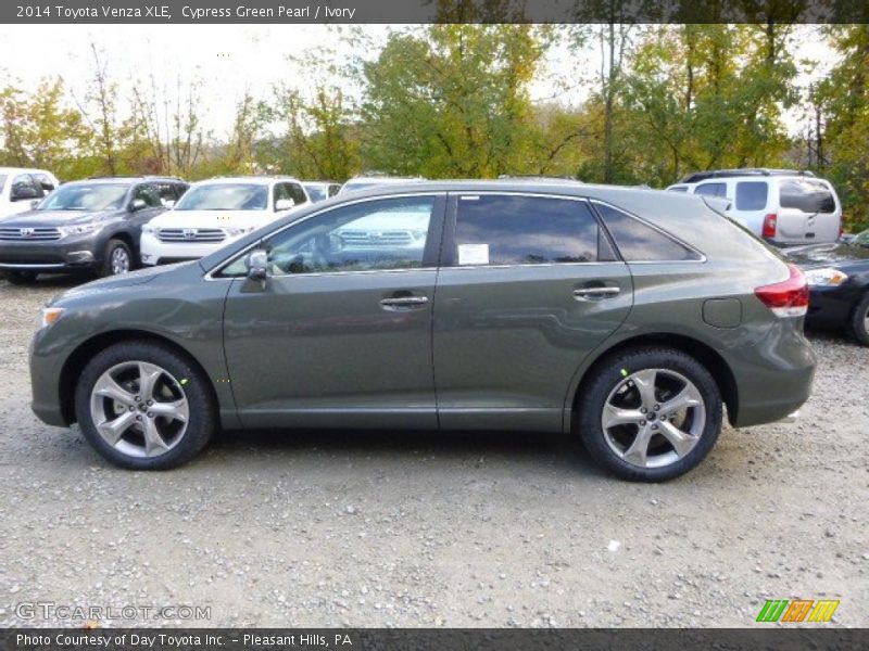 Cypress Green Pearl / Ivory 2014 Toyota Venza XLE