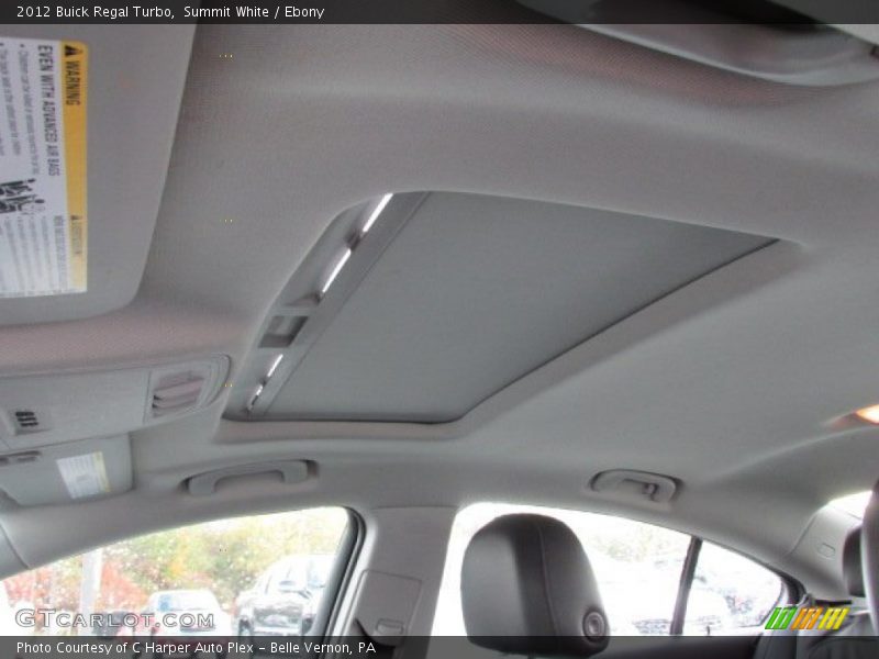 Sunroof of 2012 Regal Turbo