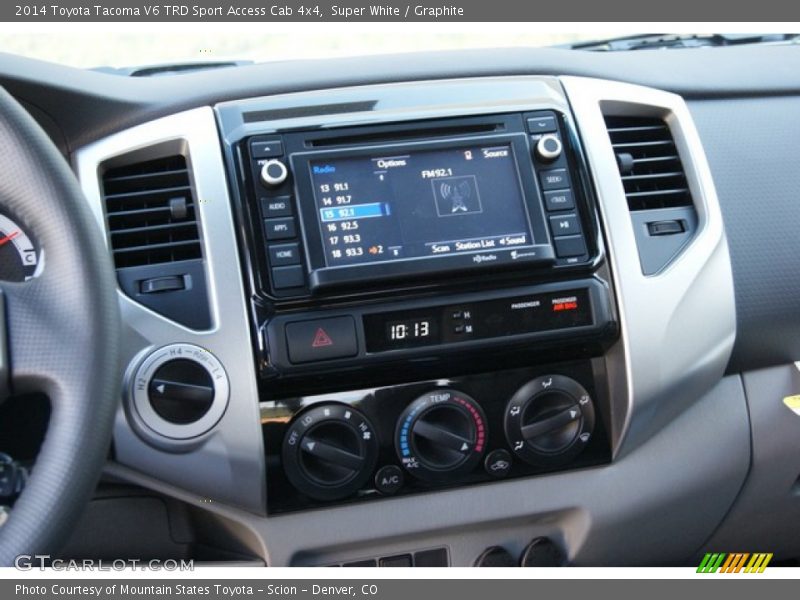 Super White / Graphite 2014 Toyota Tacoma V6 TRD Sport Access Cab 4x4