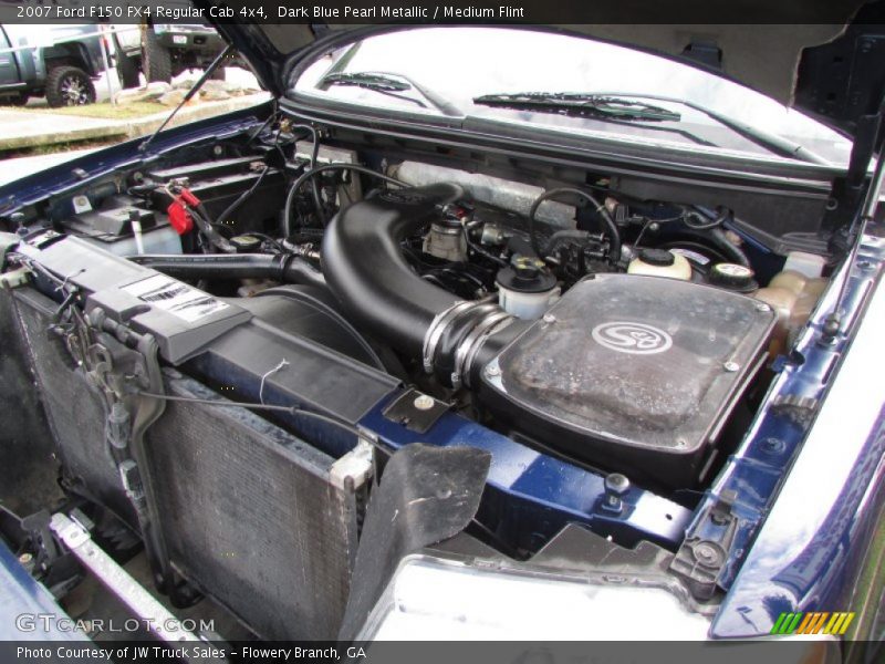 Dark Blue Pearl Metallic / Medium Flint 2007 Ford F150 FX4 Regular Cab 4x4