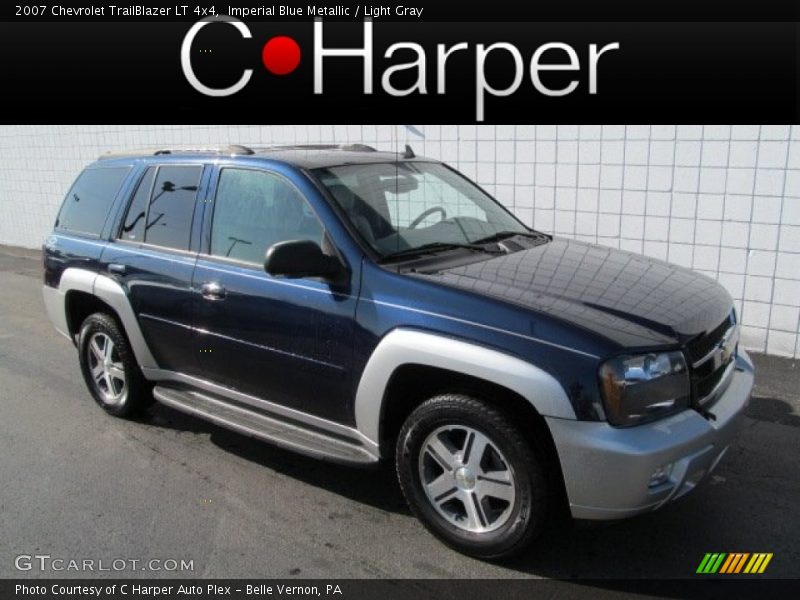 Imperial Blue Metallic / Light Gray 2007 Chevrolet TrailBlazer LT 4x4