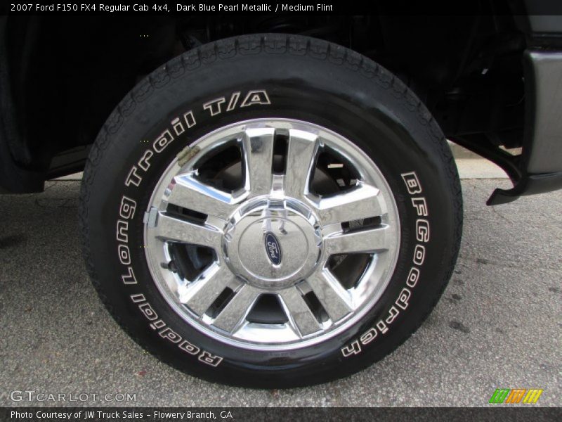 Dark Blue Pearl Metallic / Medium Flint 2007 Ford F150 FX4 Regular Cab 4x4
