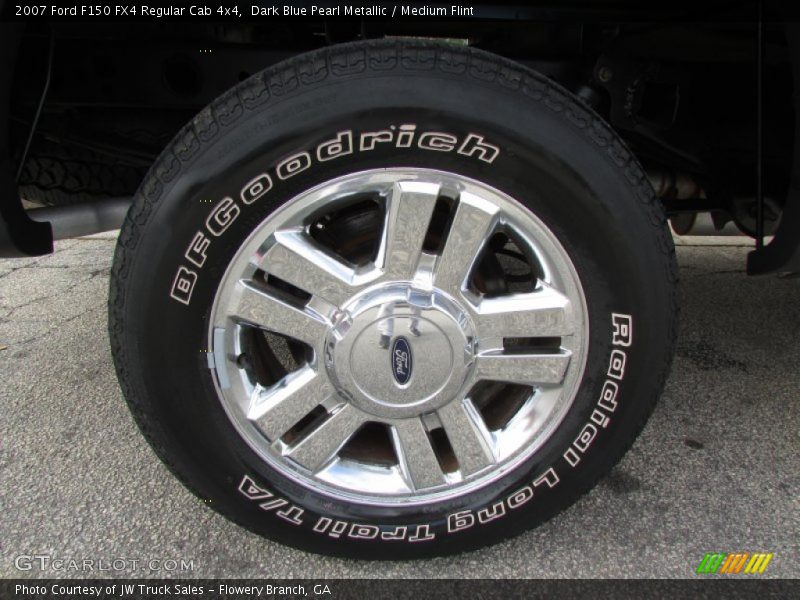 Dark Blue Pearl Metallic / Medium Flint 2007 Ford F150 FX4 Regular Cab 4x4