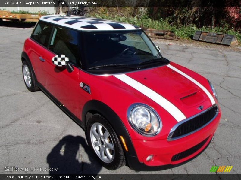 Chili Red / Black/Grey 2009 Mini Cooper S Hardtop