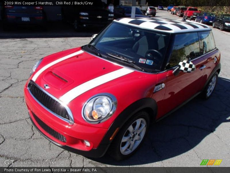 Chili Red / Black/Grey 2009 Mini Cooper S Hardtop