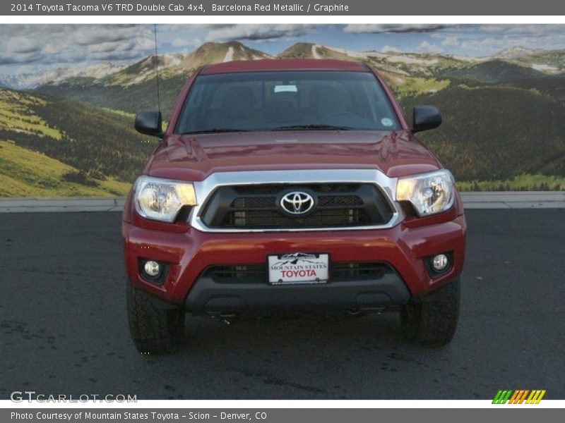 Barcelona Red Metallic / Graphite 2014 Toyota Tacoma V6 TRD Double Cab 4x4