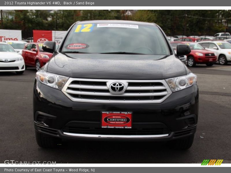 Black / Sand Beige 2012 Toyota Highlander V6 4WD